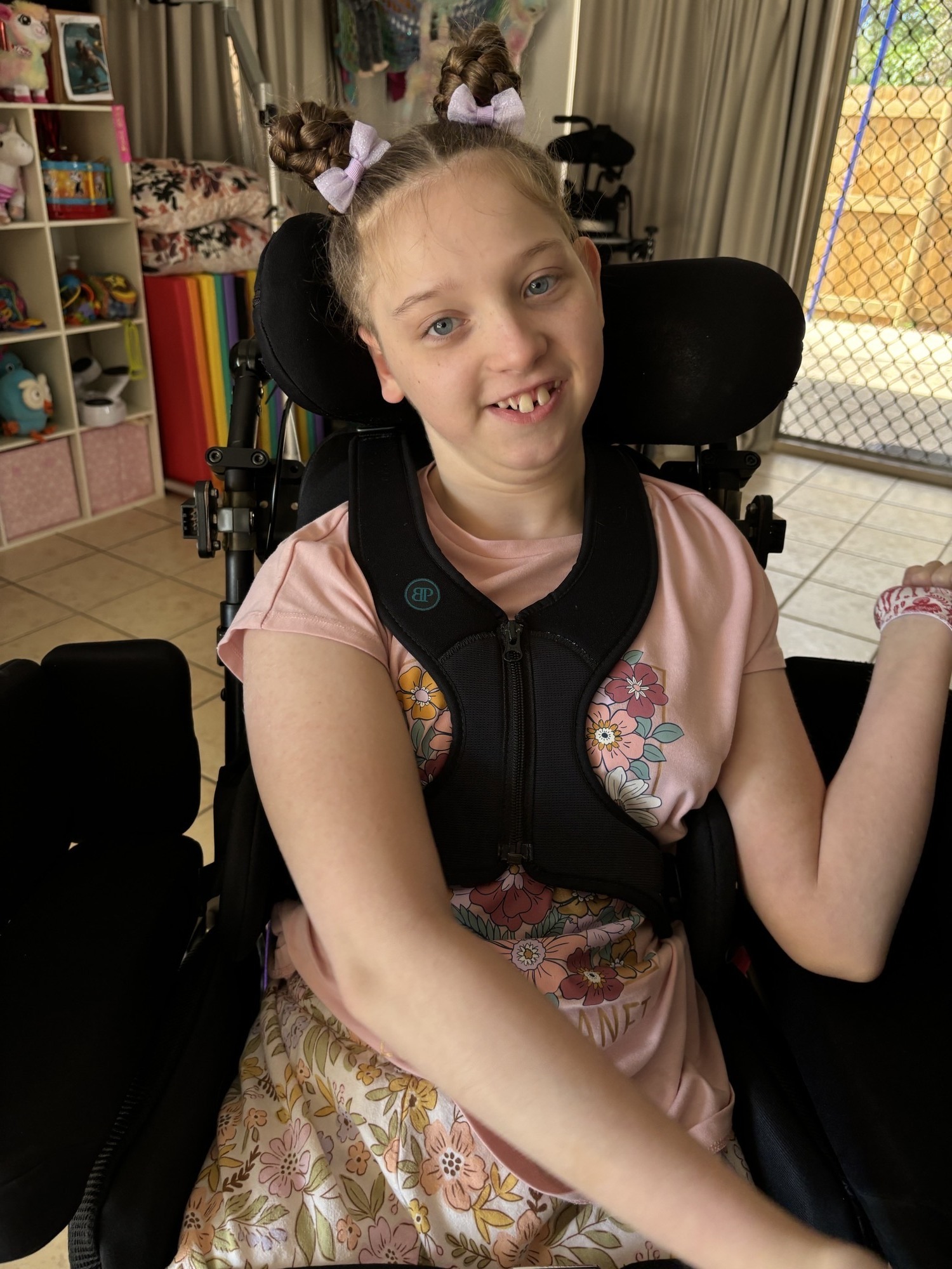 Zofia celebrating World Cerebral Palsy Day