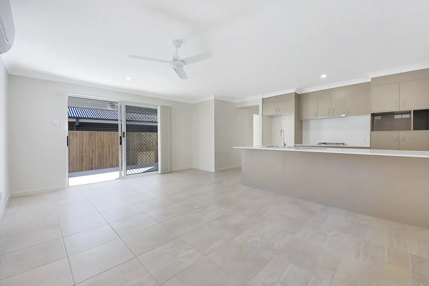 Kitchen and living area